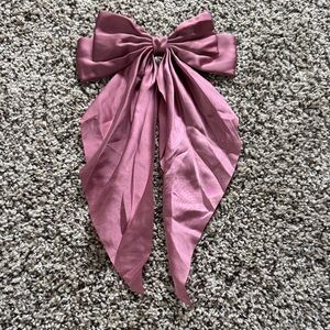 Elegant Pink Bow Hair Accessory